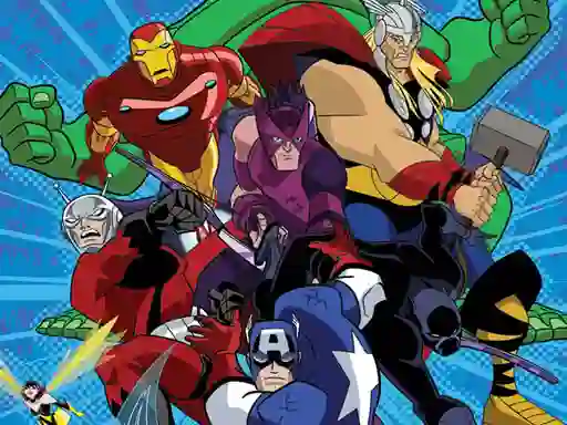 Spel Avengers Coloring aanlyn