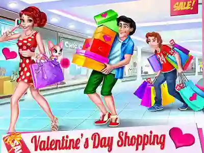 Spel Valentine's Day Shopping aanlyn
