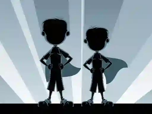Spel Little Superheroes Match 3 aanlyn
