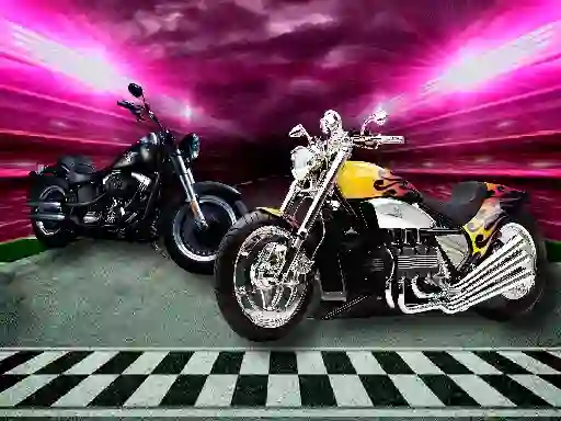 Spel Motorbike Puzzle Challenge aanlyn