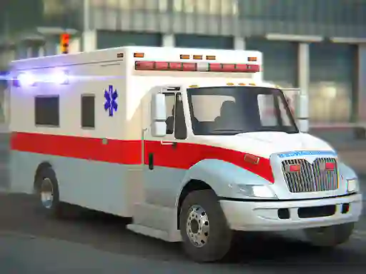 Spel City Ambulance Car Driving aanlyn