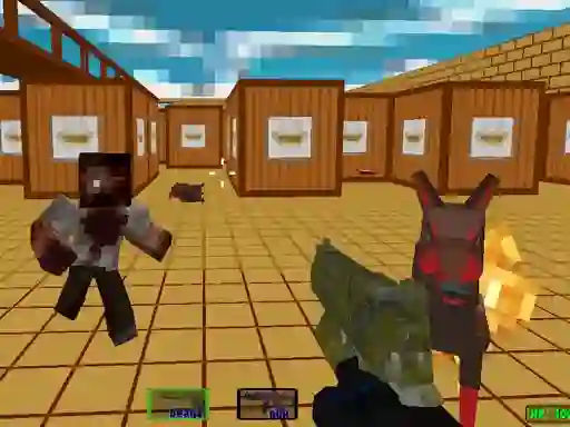 Spel Pixel Swat Zombie Survival aanlyn