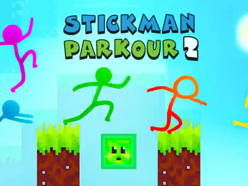 Spel Stickman Parkour 2 aanlyn