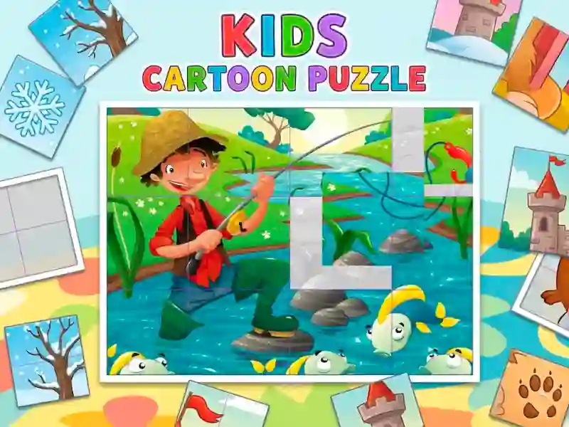 Spel Kids Cartoon Puzzle aanlyn