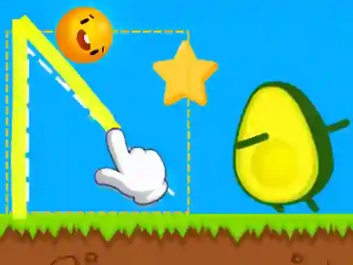 Spel Where's My Avocado Draw Lines aanlyn