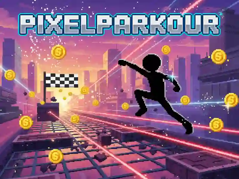 Spel Pixel Parkour aanlyn