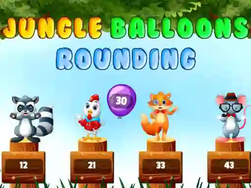 Spel Jungle balloons rounding aanlyn