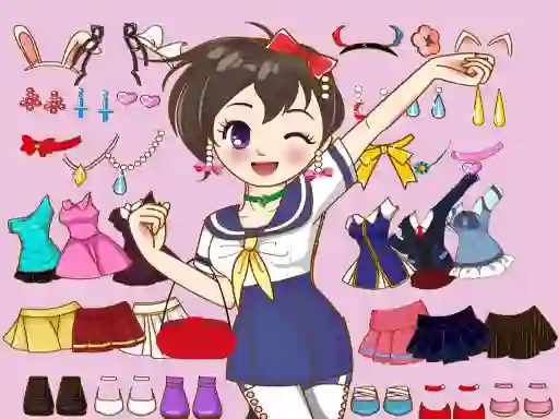 Spel Anime Dress Up Mania aanlyn