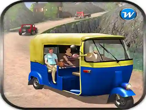 Spel Public Tricycle Rickshaw driving aanlyn