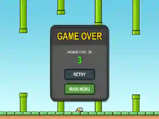 Spel Flappy Bird aanlyn