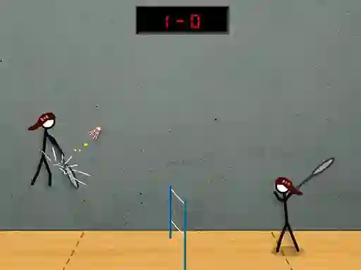 Spel Stick Figure Badminton 2 aanlyn