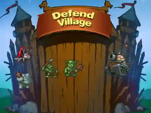 Spel Defend Village aanlyn