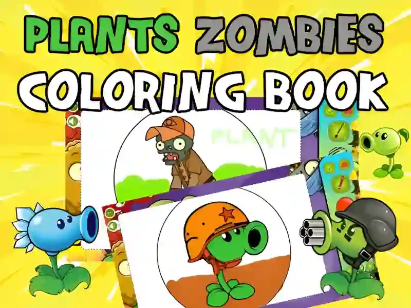 Spel Plants vs Zombies Coloring aanlyn