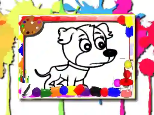Spel Dogs Coloring Book aanlyn