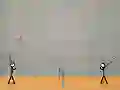 Spel Stick Figure Badminton aanlyn