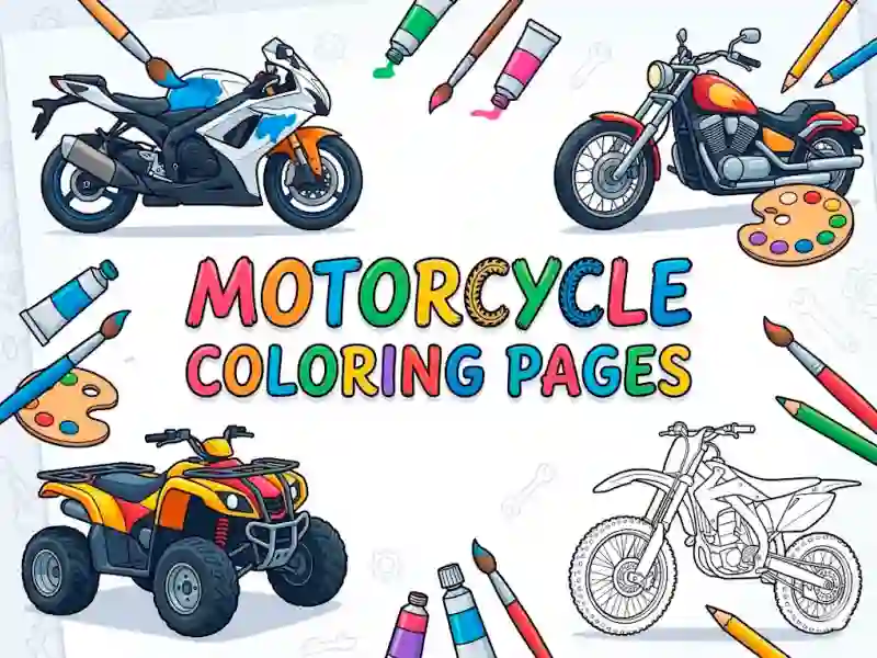 Spel Motorcycle Coloring Pages aanlyn