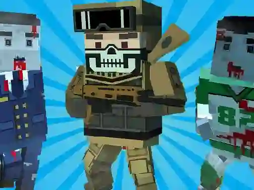 Spel Blocky Shooting Arena 3D Pixel aanlyn