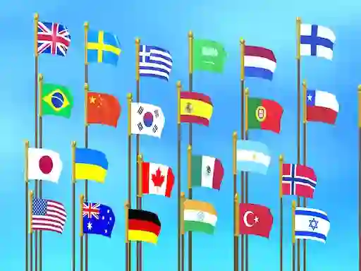 Spel Flag Puzzle Jam: Collect Flags aanlyn