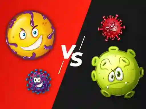 Spel Virus War aanlyn