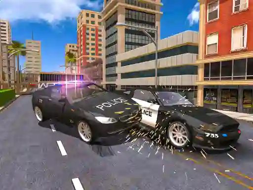 Spel Police Car Stunt Simulation 3d aanlyn