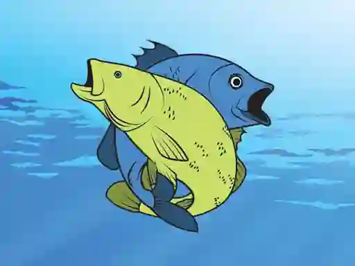 Spel Friendly Fish Coloring aanlyn