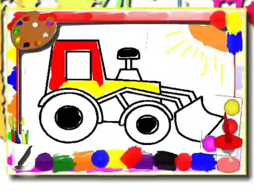 Spel Back to School: Kids Car Coloring aanlyn