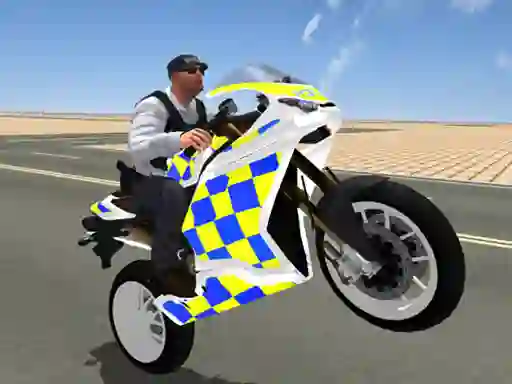Spel Super Stunt Police Bike Simulator 3D aanlyn