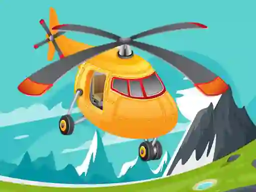 Spel Helicopter Jigsaw aanlyn