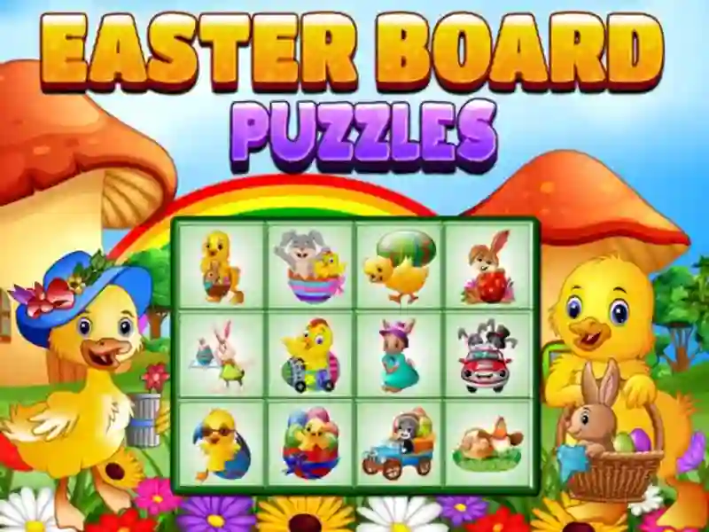Spel EASTER BOARD PUZZLES aanlyn