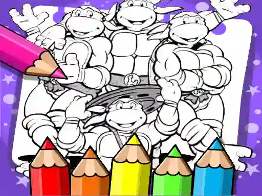 Spel Ninja Turtle Coloring Book aanlyn