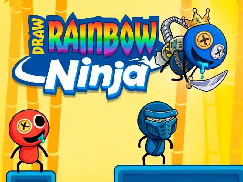 Spel Draw Rainbow Ninja aanlyn