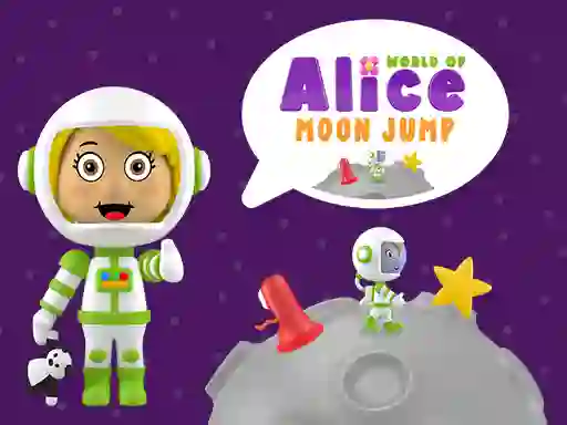 Spel World of Alice Moon Jump aanlyn