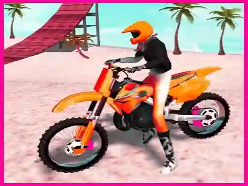 Spel Motocross Beach Jumping Bike Stunt aanlyn