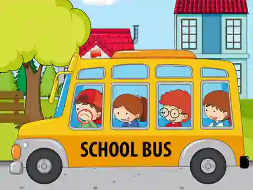 Spel School Bus Differences aanlyn