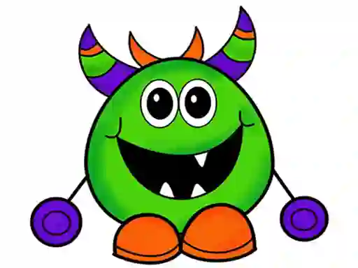 Spel Monsters Memory Match aanlyn