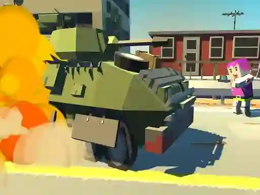 Spel Tank vs Zombie aanlyn