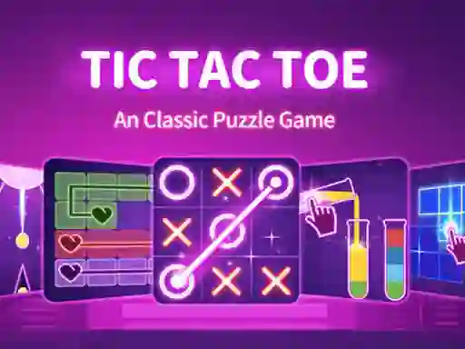 Spel Tic Tac Toe: A Group Of Classic Game aanlyn