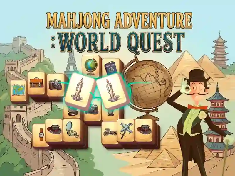 Spel Mahjong Adventure: World Quest aanlyn