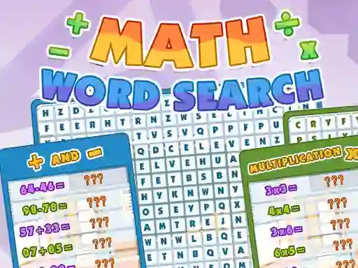 Spel Math Word Search aanlyn