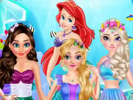 Spel Princess Mermaid Style Makeup aanlyn
