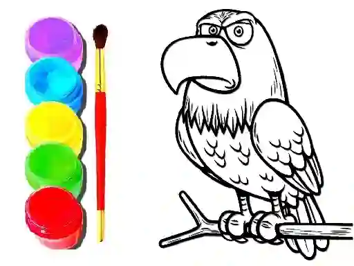 Spel Eagle Coloring Book aanlyn
