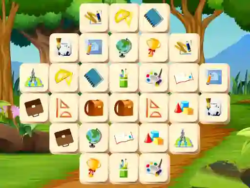 Spel School Mahjong Deluxe aanlyn