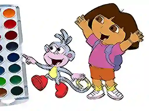 Spel Cute Girl Coloring Book aanlyn