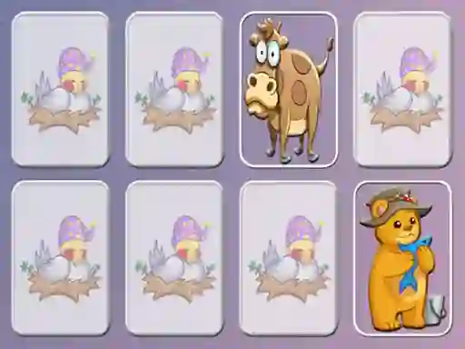 Spel Animals Cards Match memory game aanlyn