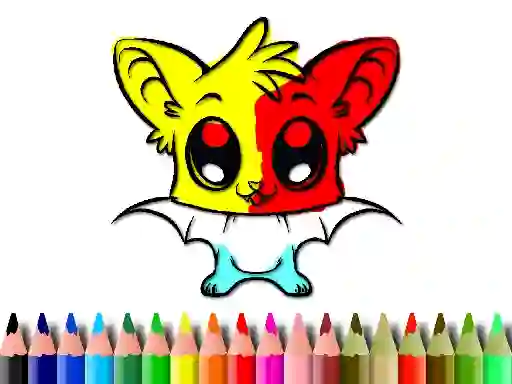 Spel Cute Bat Coloring Book aanlyn