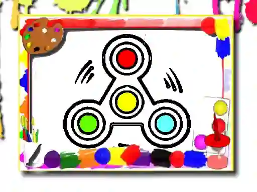 Spel Fidget Spinner Coloring Book aanlyn