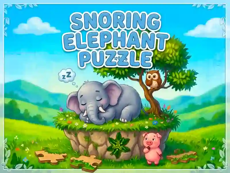 Spel Snoring Elephant Puzzle aanlyn
