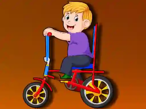 Spel Cartoon Bike Jigsaw aanlyn