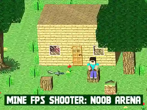 Spel Mine FPS Shooter: Noob Arena aanlyn