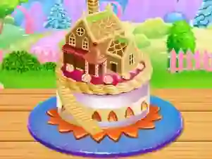 Spel Doll House Cake Cooking aanlyn